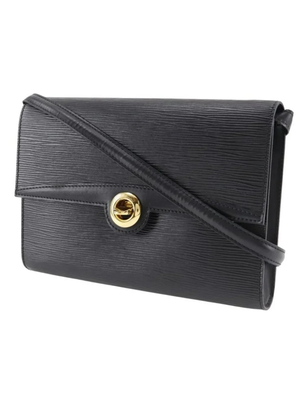 Louis Vuitton Pochette Arche 2-Way Clutch Epi Leather Noir Black - Picture 2 of 10